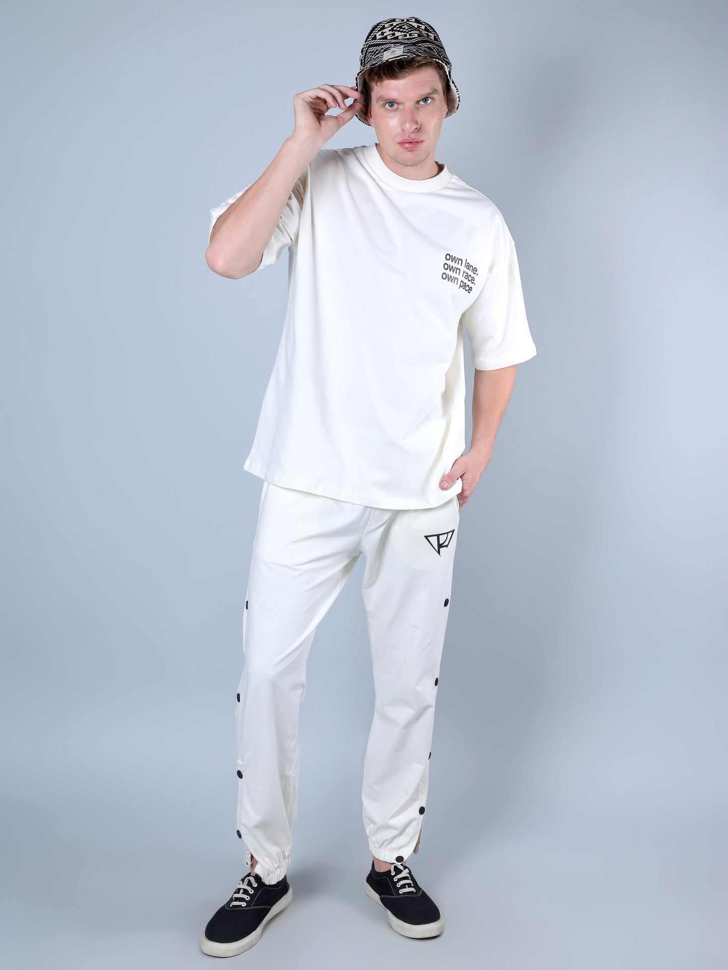 Own Lane Printed T-Shirt (White)