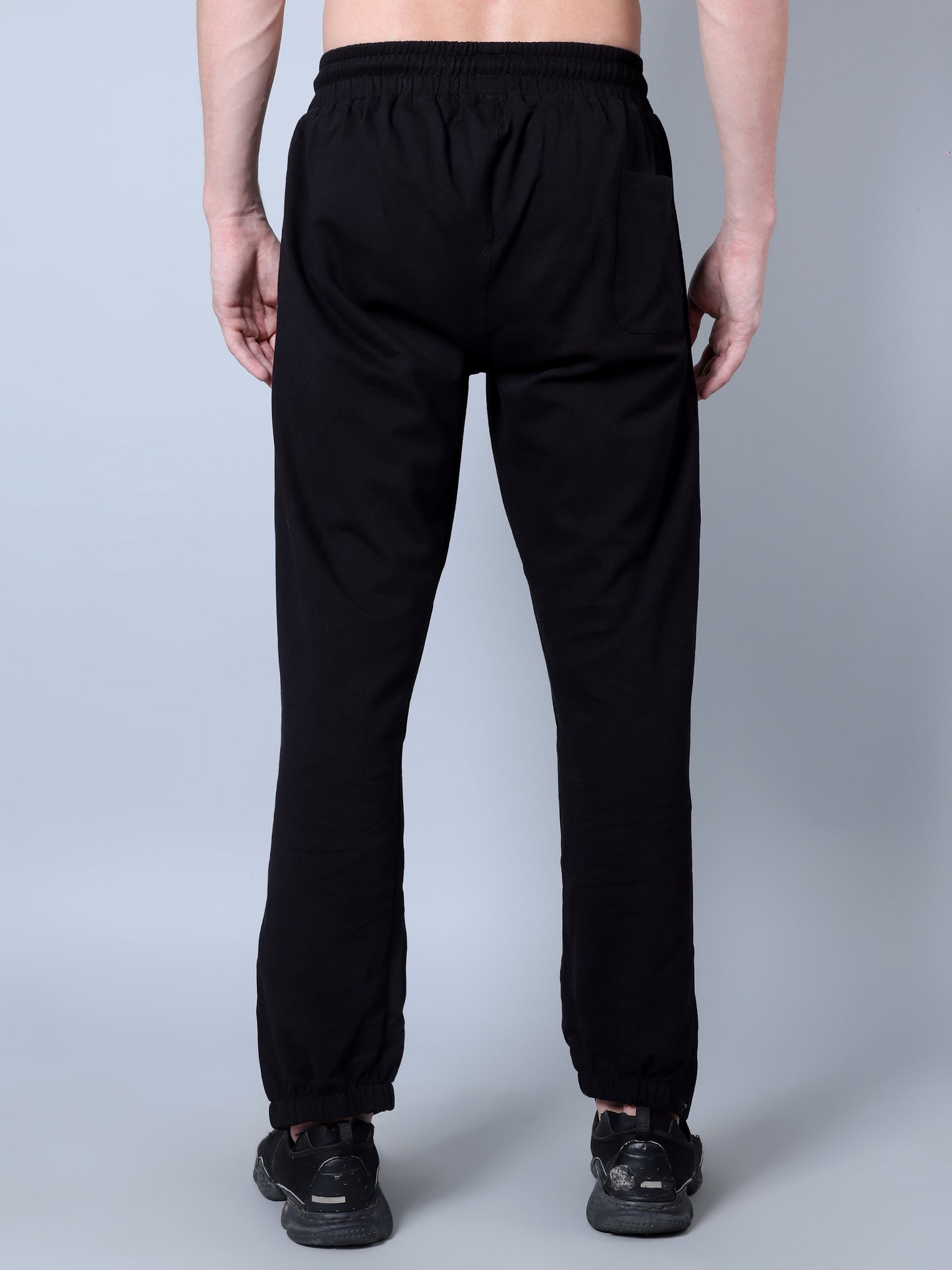 Side Buttoned Trackpants (Black)