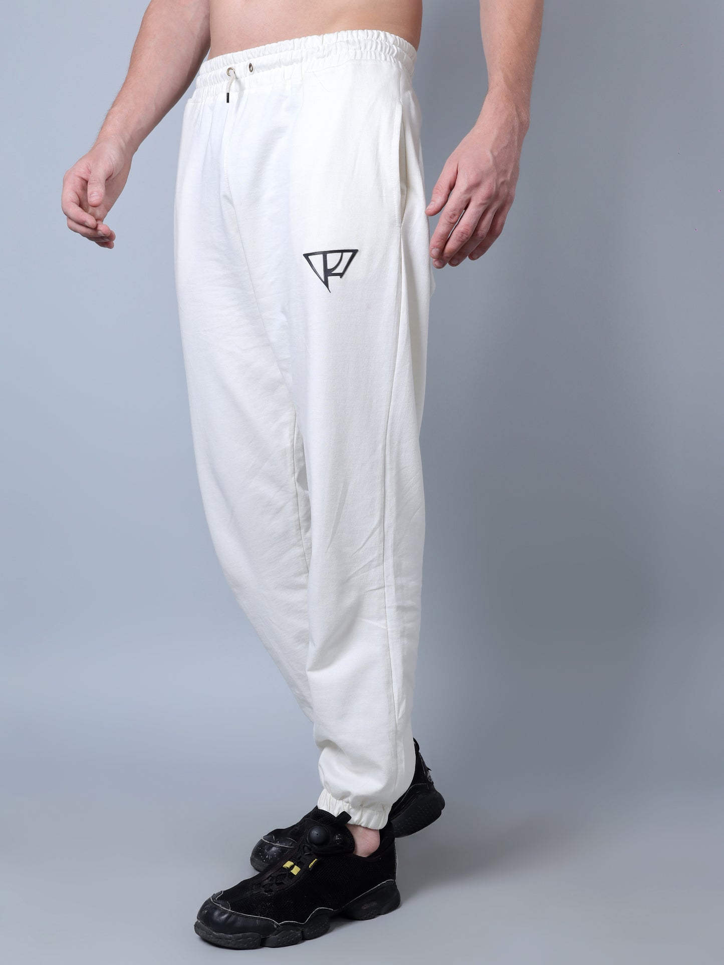 Relaxed Fit Trackpants (Off White)