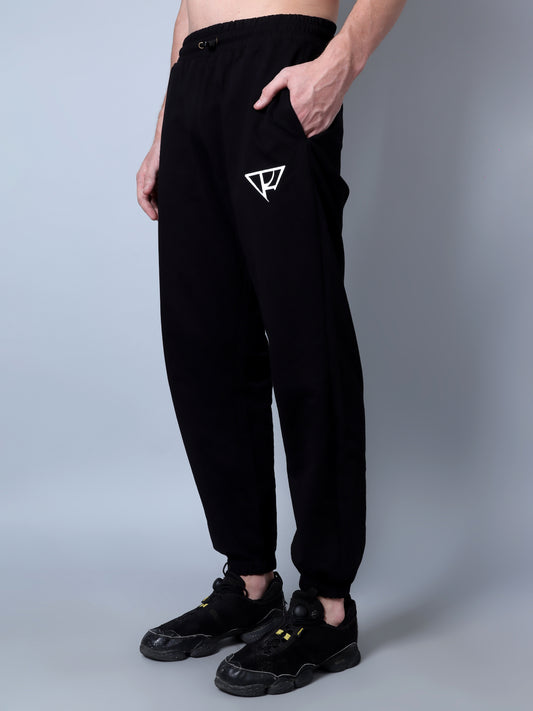 Relaxed Fit Trackpants (Black)