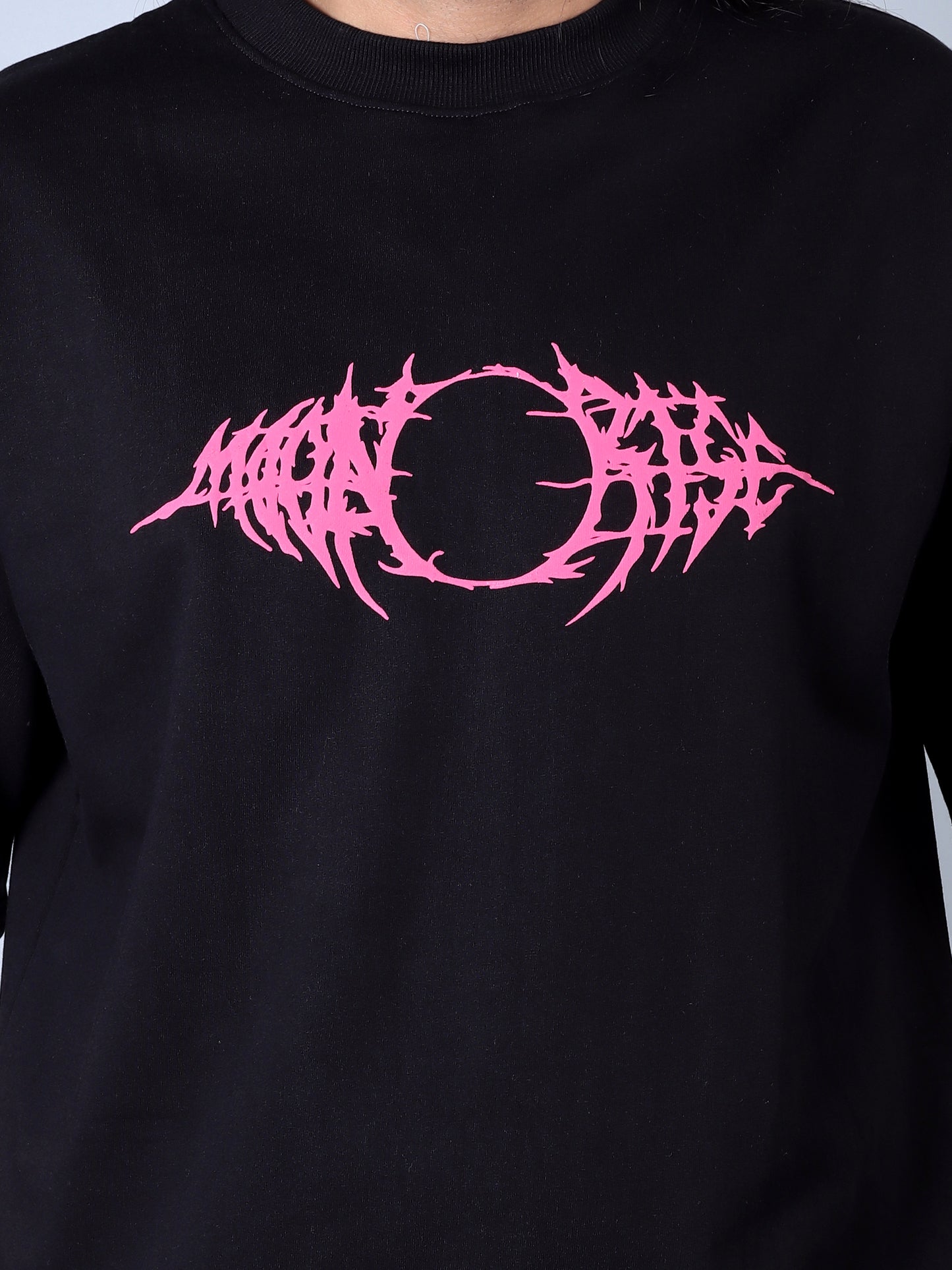 Eternal Printed Oversized T-Shirt (Black)