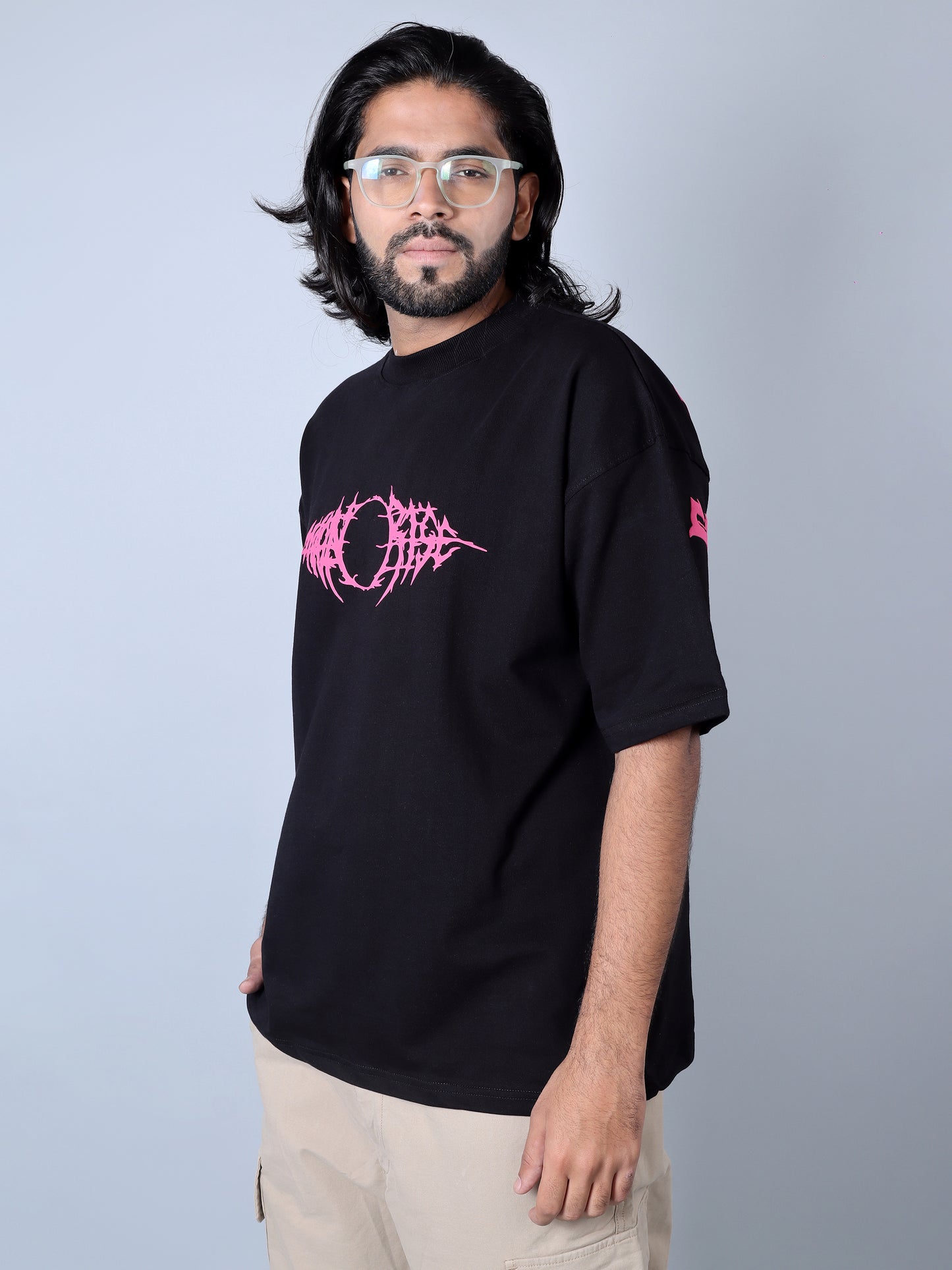 Eternal Printed Oversized T-Shirt (Black)