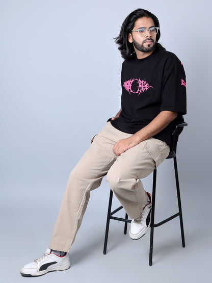 Eternal Printed Oversized T-Shirt (Black)