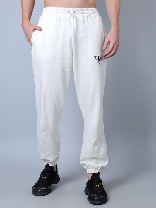Relaxed Fit Trackpants (Off White)