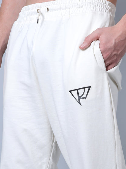 Relaxed Fit Trackpants (Off White)