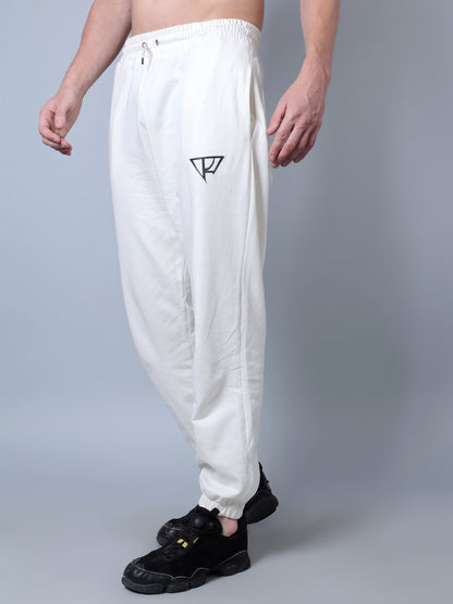 Relaxed Fit Trackpants (Off White)