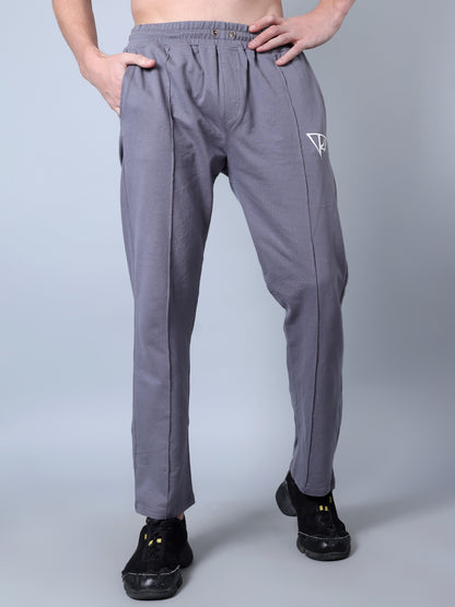 Front Plated Trackpants (Grey)