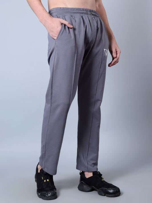 Front Plated Trackpants (Grey)