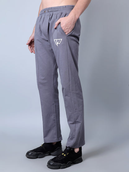 Front Plated Trackpants (Grey)
